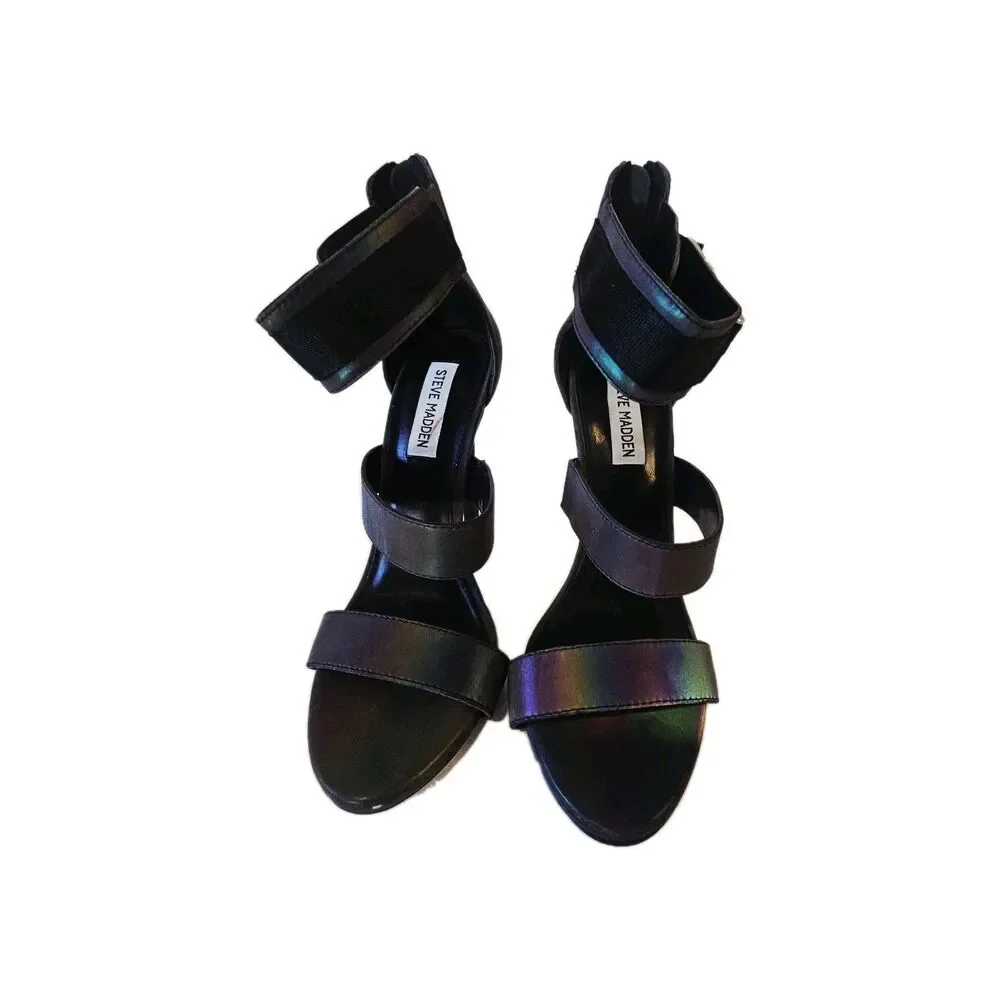 Steve Madden Reflective Women's Heels Size 8 - Picture 4 of 10